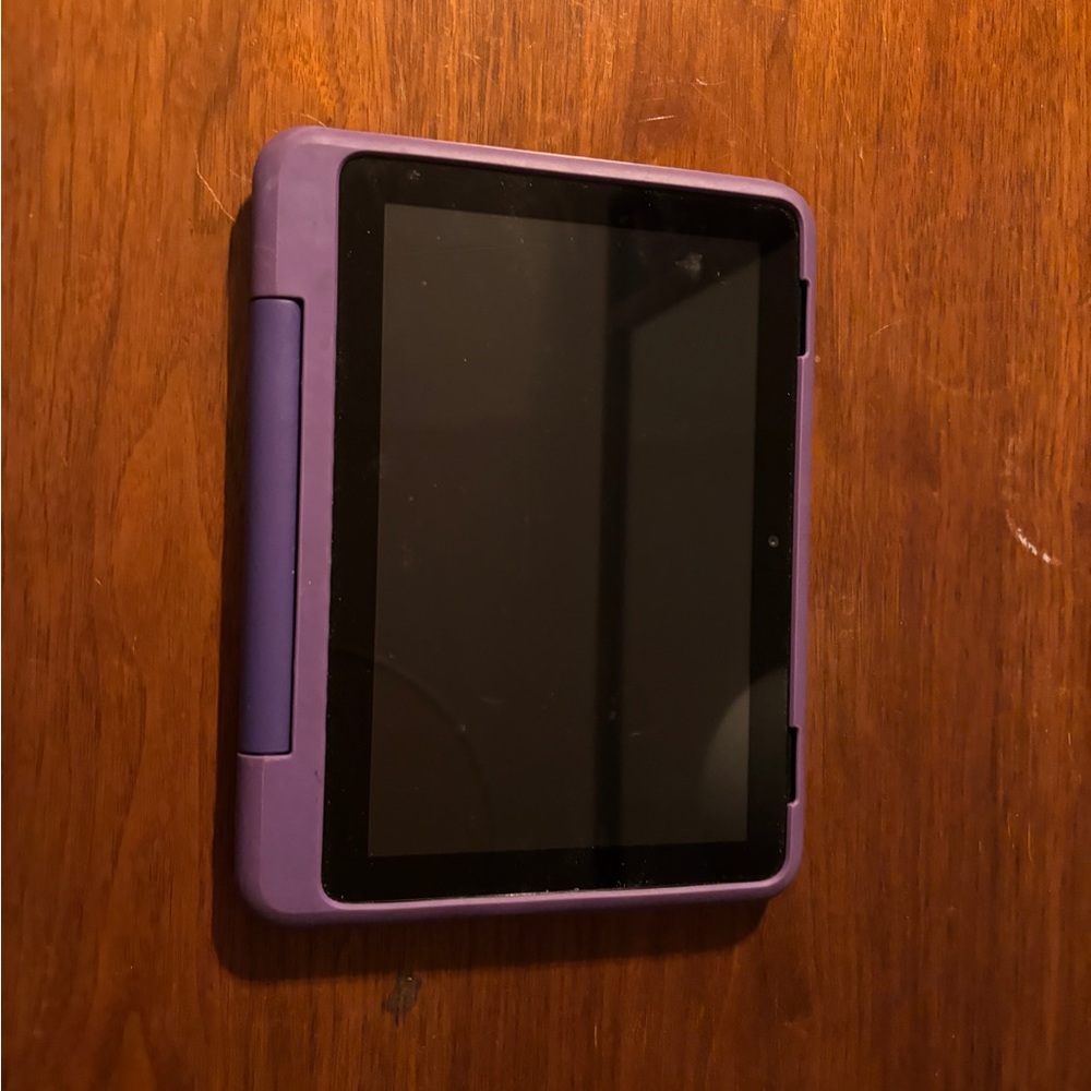 Vibrant Purple Tablet with Protective Case